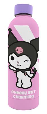 Butelka 800ml ze stali nierdzewnej Kuromi KU00003. Wydawca: Kids Euroswan. SmakLiter.pl Opakowanie Butelka 800ml ze stali nierdzewnej Kuromi KU00003