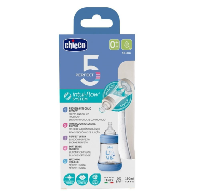 Opakowanie Butelka antykolkowa Perfect5 boy 150ml 0m+