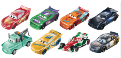 Opakowanie Cars. Auto zmieniające kolor mix (8szt)