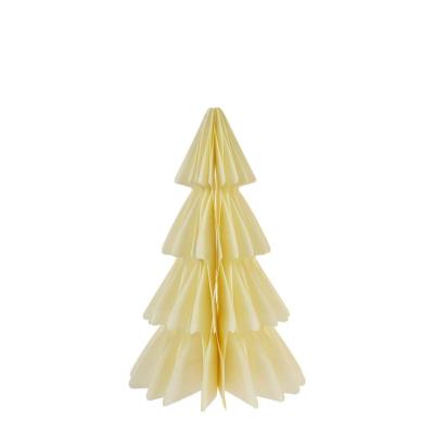 Opakowanie Choinka kremowa - papierowa dekoracja 25cm