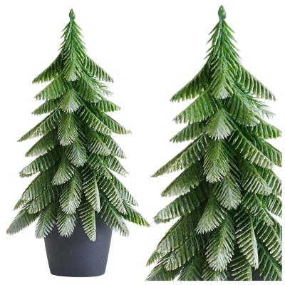 Opakowanie Choinka ozdobna Srebrne wykończenie 22x10cm