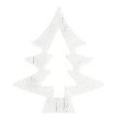 Choinki drewniane białe 6x5cm 2szt. Wydawca: Titanum. SmakLiter.pl Opakowanie Choinki drewniane białe 6x5cm 2szt