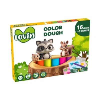 Opakowanie Ciastolina 16+2 kolorów 270g