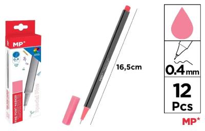 Opakowanie Cienkopis 0.4mm różowy (12szt)