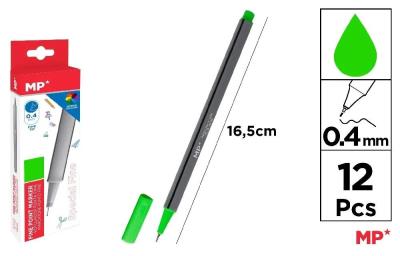 Opakowanie Cienkopis 0.4mm zielone jabłuszko (12szt)