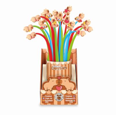 Opakowanie Cienkopis elastyczny Kapibara 1szt.mix