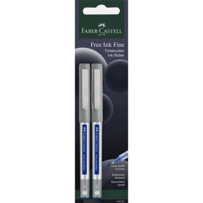 Opakowanie Cienkopis kulkowy niebieski 2szt FABER CASTELL
