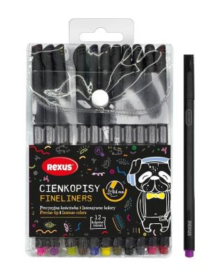 Opakowanie Cienkopisy 0,4mm 12 kolorów
