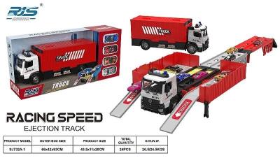 Opakowanie Ciężarówka z rozkładaną naczepą światło dźwięk