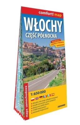 Comfort!map Włochy cz. północna 1:650 000. Autor:   Praca zbiorowa. SmakLiter.pl Okładka książki Comfort!map Włochy cz. północna 1:650 000