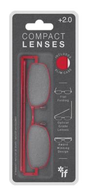 Opakowanie Compact Lenses Okulary +2.0 mix kolorów + etui