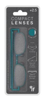 Opakowanie Compact Lenses Okulary +2.5 mix kolorów + etui
