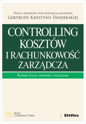 Okładka książki Controlling kosztów i rachunkowość zarządcza