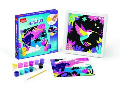 Opakowanie Creativ malowanie po numerach leopard/ptaszek