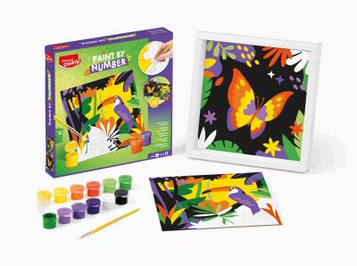 Opakowanie Creativ malowanie po numerach papuga/motyl