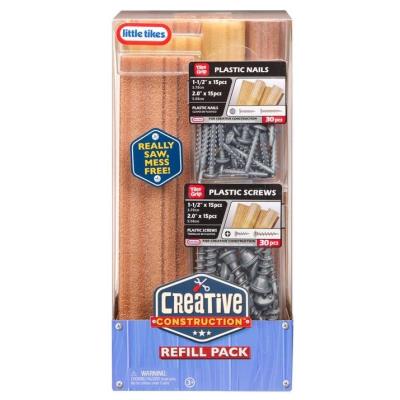 Creative Construction Wood, Nails and Screw Bundle. Wydawca: Little tikes. SmakLiter.pl Opakowanie Creative Construction Wood, Nails and Screw Bundle