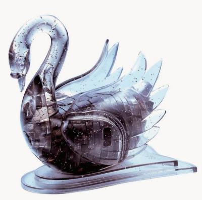 Opakowanie Crystal puzzle Łabędź Czarny