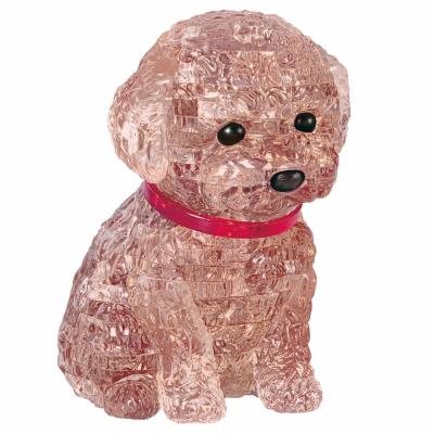 Opakowanie Crystal puzzle Pudel Brązowy
