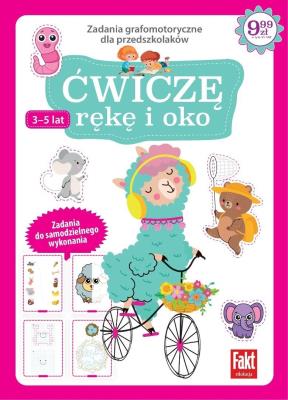 Okładka książki Ćwiczę rękę i oko. Zadania grafomotoryczne...