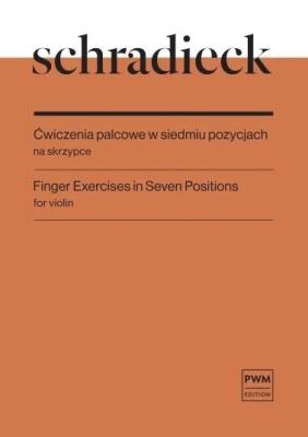 Okładka książki Ćwiczenia palcowe w siedmiu pozycjach na skrzypce