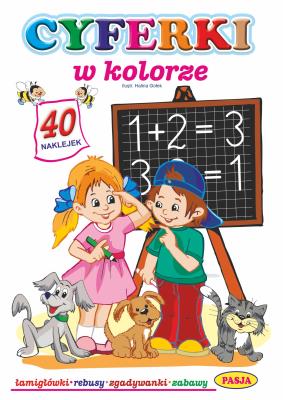 Cyferki w kolorze. Autor: Halina Gołek. SmakLiter.pl Okładka książki Cyferki w kolorze