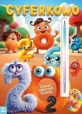 Cyferkowo z tęczowym ołówkiem. Autor: Opracowanie zbiorowe. SmakLiter.pl Okładka książki Cyferkowo z tęczowym ołówkiem