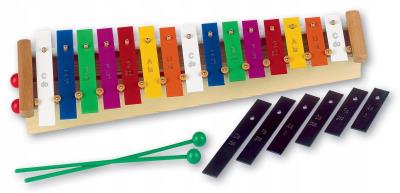 Cymbałki kolorowe diatoniczne 15 tonowe altowe. Wydawca: MAREK. SmakLiter.pl Opakowanie Cymbałki kolorowe diatoniczne 15 tonowe altowe