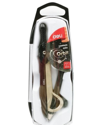 Cyrkiel z ołówkiem DELI. Wydawca: DELI. SmakLiter.pl Opakowanie Cyrkiel z ołówkiem DELI