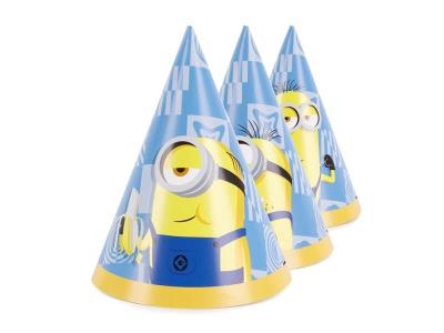 Opakowanie Czapeczki Minionki 16cm 6szt