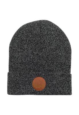 Opakowanie Czapka Beanie z bawełny org. melanż czarno-biały