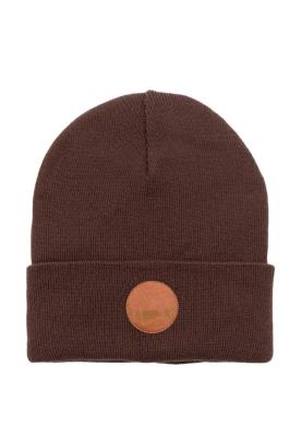 Opakowanie Czapka Beanie z bawełny organicznej brązowa