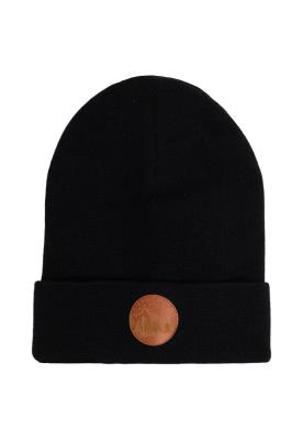 Opakowanie Czapka Beanie z bawełny organicznej czarna