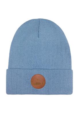Opakowanie Czapka Beanie z bawełny organicznej szary błękit