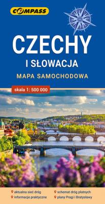 Okładka książki Czechy i Słowacja mapa samochodowa