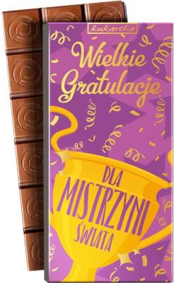 Opakowanie Czekolada CZK-336 Gratulacje dla mistrzyni