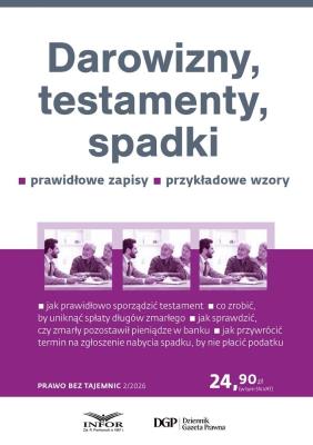 Okładka książki Darowizny, testamenty, spadki