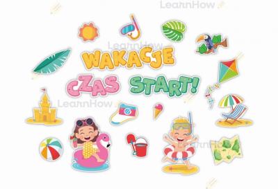Opakowanie Dekoracja klasowa - Wakacje czas start 18el