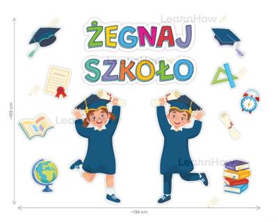 Opakowanie Dekoracja klasowa - Żegnaj szkoło 13el