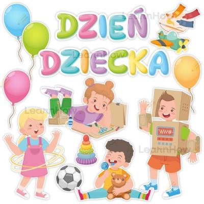 Opakowanie Dekoracja okolicznościowa Dzień Dziecka 14el