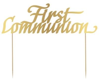 Opakowanie Dekoracja papierowa na tort First Communion 20x14