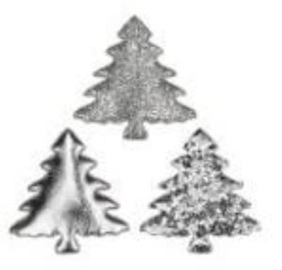 Opakowanie Dekoracje materiałowe choinki 32x32mm