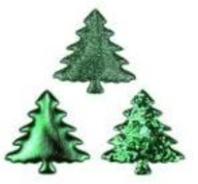 Opakowanie Dekoracje materiałowe choinki 32x32mm