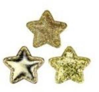 Opakowanie Dekoracje materiałowe gwiazdki 35x32mm