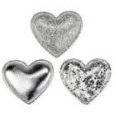 Opakowanie Dekoracje materiałowe serca 32x30mm