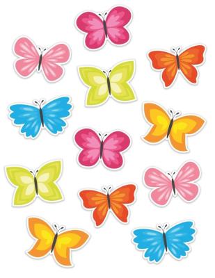 Opakowanie Dekoracje okienne dwustronne - Wiosna Motyle 12el