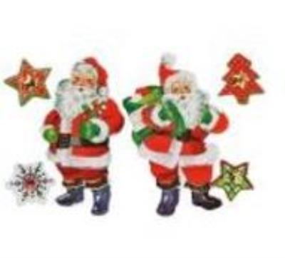 Dekoracje samoprzylepne 3D Mikołaje 11szt. Wydawca: Titanum. SmakLiter.pl Opakowanie Dekoracje samoprzylepne 3D Mikołaje 11szt