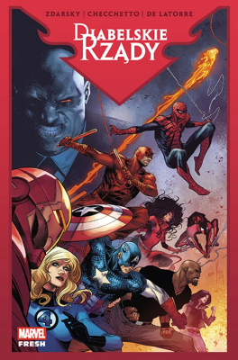 Diabelskie rządy. Autor: Chip Zdarsky, Marco Checchetto. SmakLiter.pl Okładka książki Diabelskie rządy