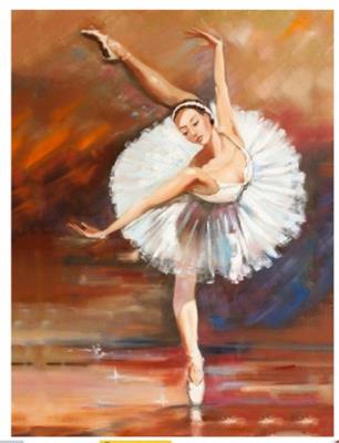 Opakowanie Diamentowa Mozaika Baletnica z uniesiona nogą NO-1007287