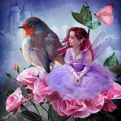 Opakowanie Diamentowa Mozaika Calineczka z jaskółką NO-1006386