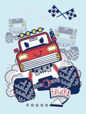 Opakowanie Diamentowa mozaika - Czerwony samochodzik 15x20cm